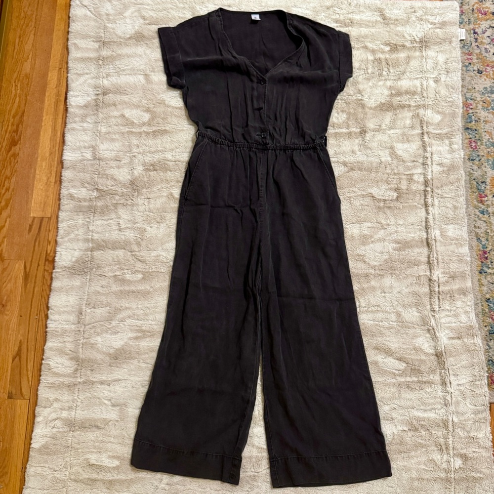 H&M Black Women's Short Sleeve Jumpsuit
